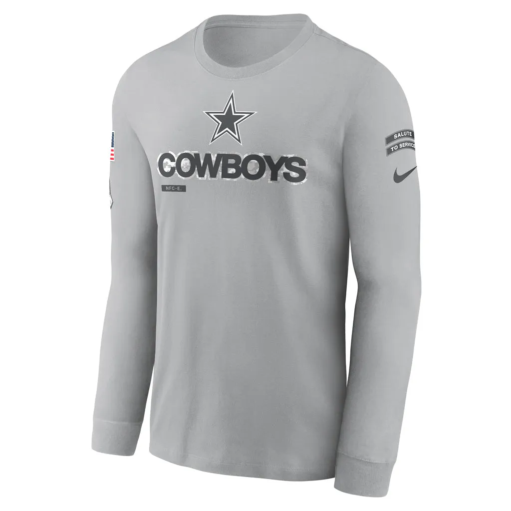 NFL Dallas Cowboys Nike 2024 Salute to Service Long Sleeve T-Shirt