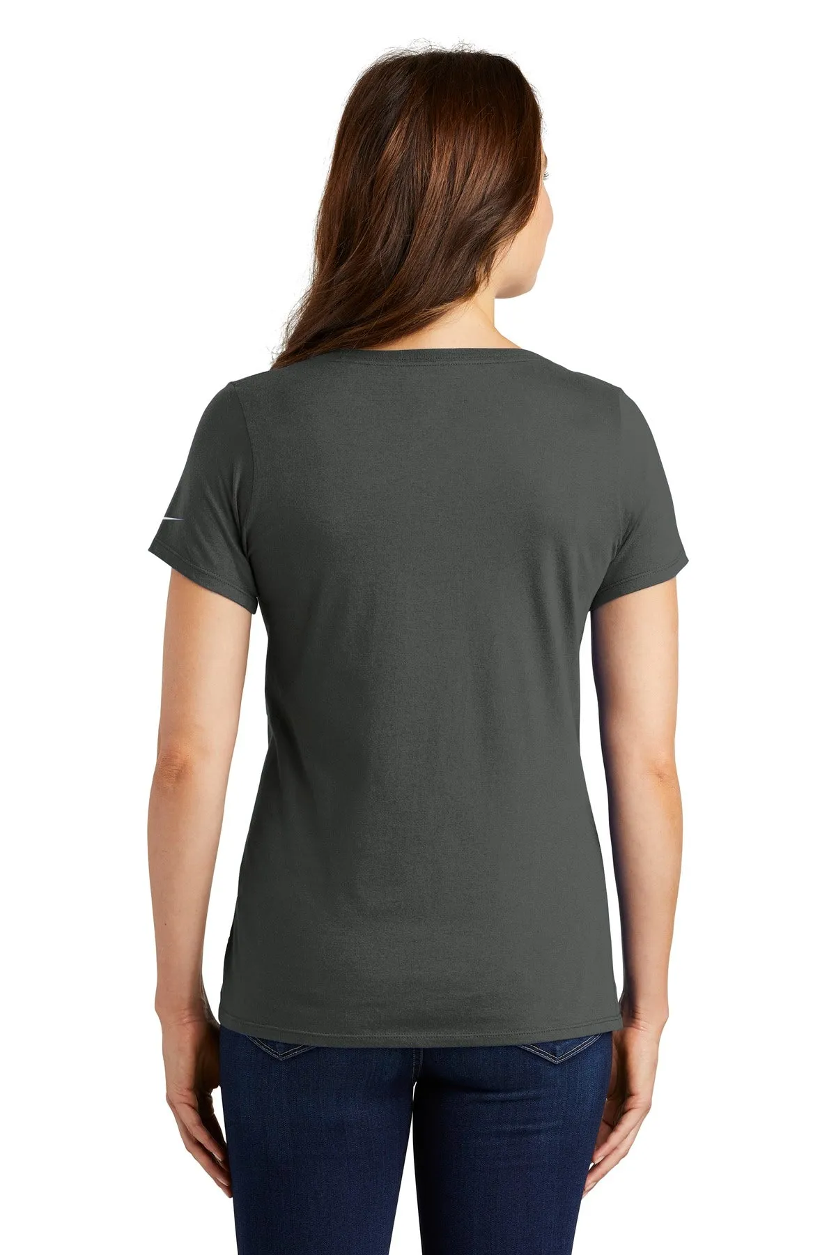 Nike Ladies Core Cotton Scoop Neck Tee. NKBQ5236