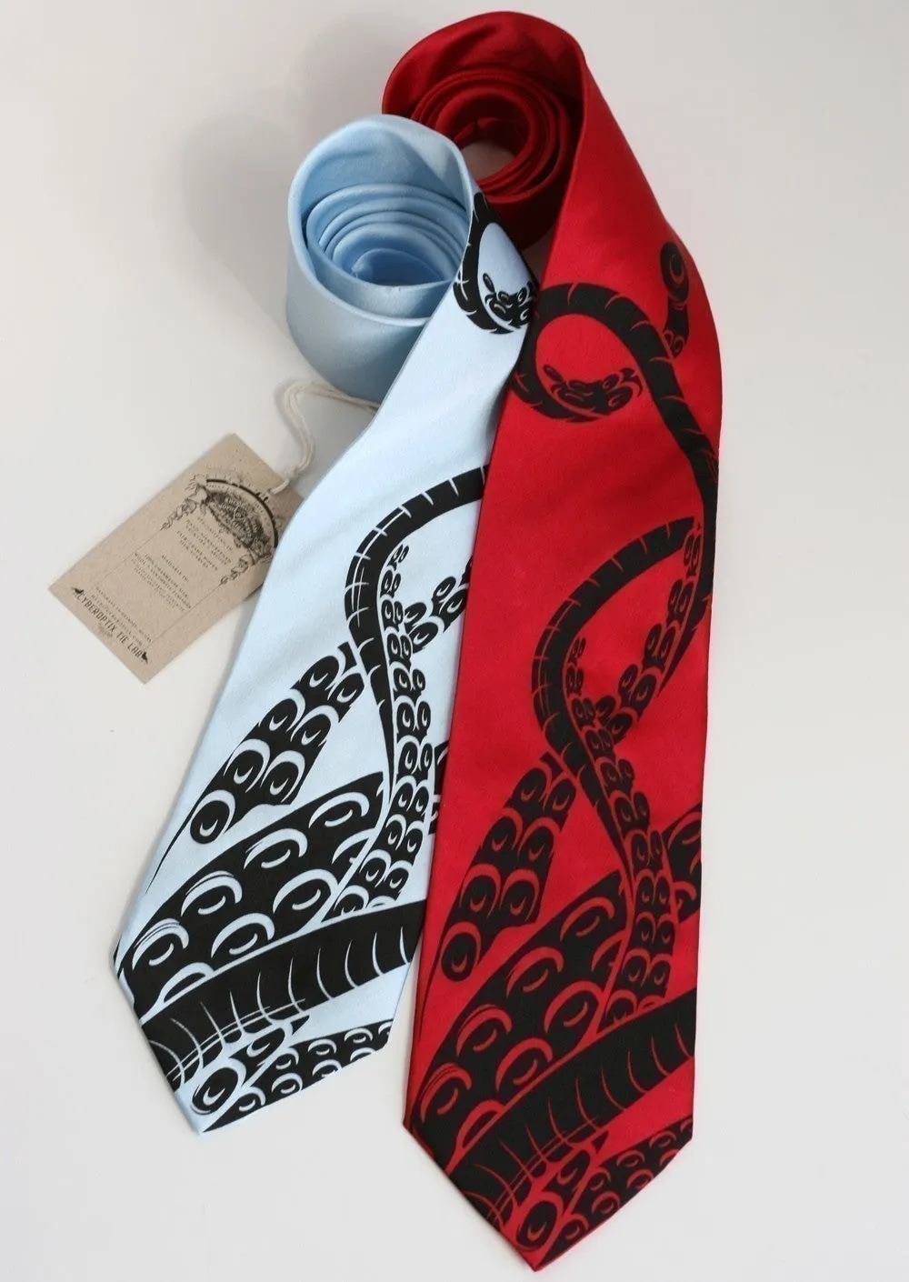 Octopus Tentacles Silk Necktie, Cthulhu Sucker Tie