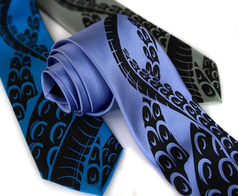 Octopus Tentacles Silk Necktie, Cthulhu Sucker Tie