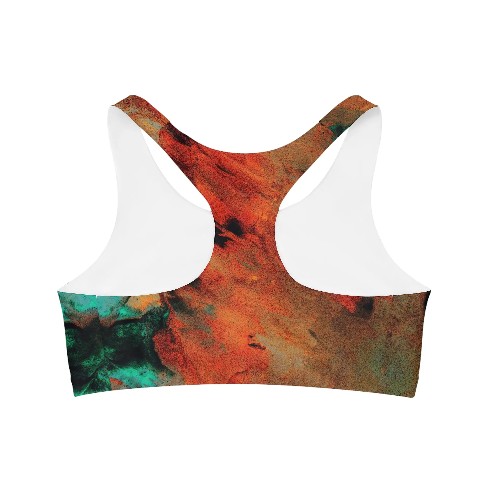 Orange flush - Inovax Seamless Sports Bra