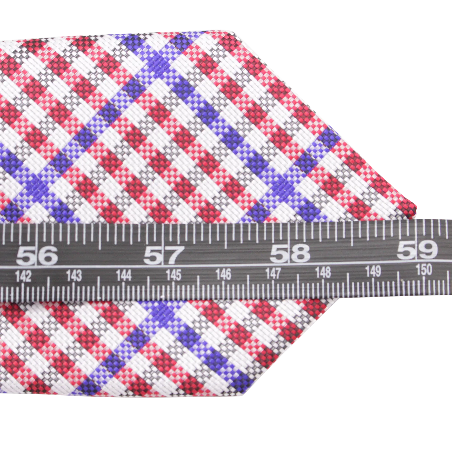 Patriot - Red, White, and Blue Gingham Patterned Necktie