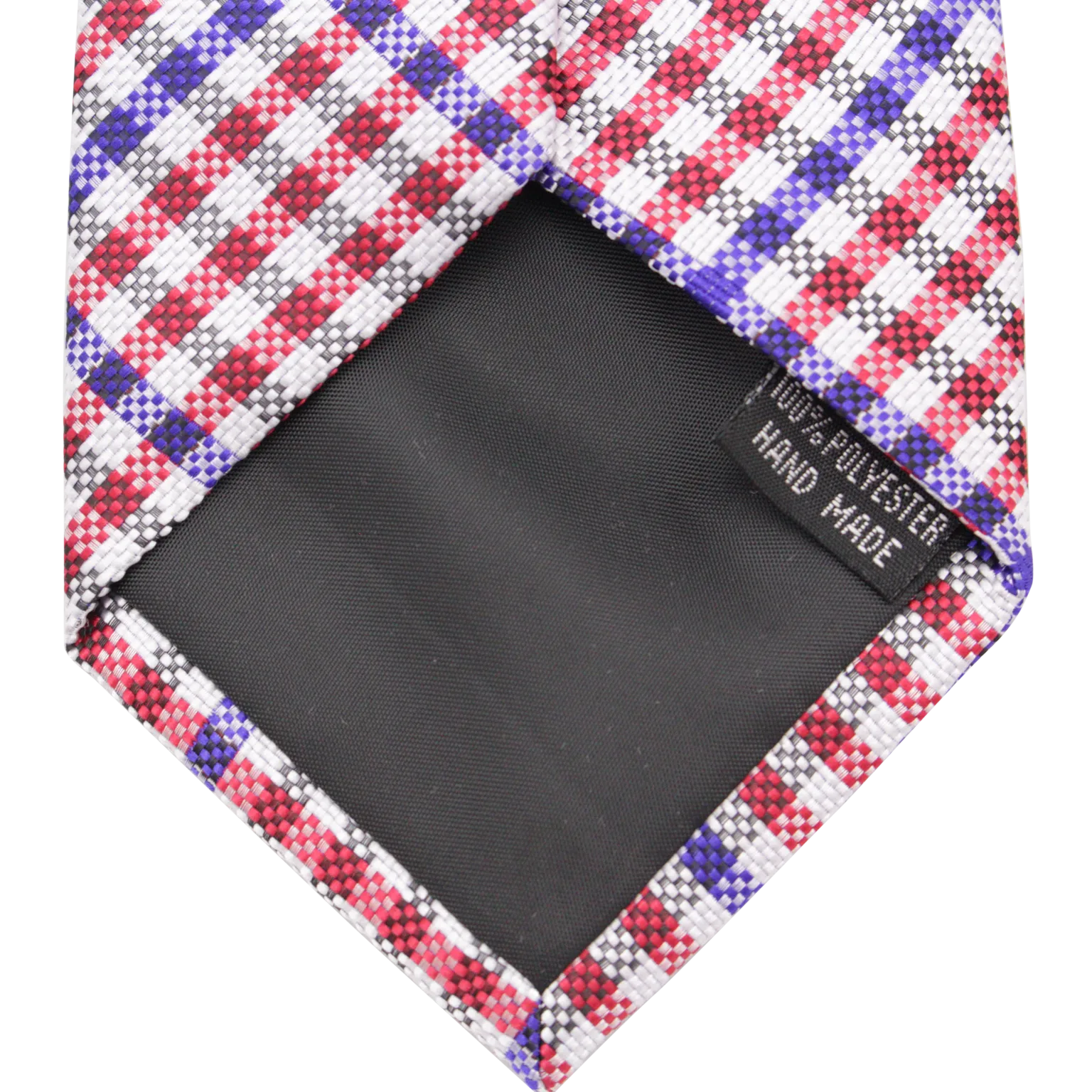 Patriot - Red, White, and Blue Gingham Patterned Necktie