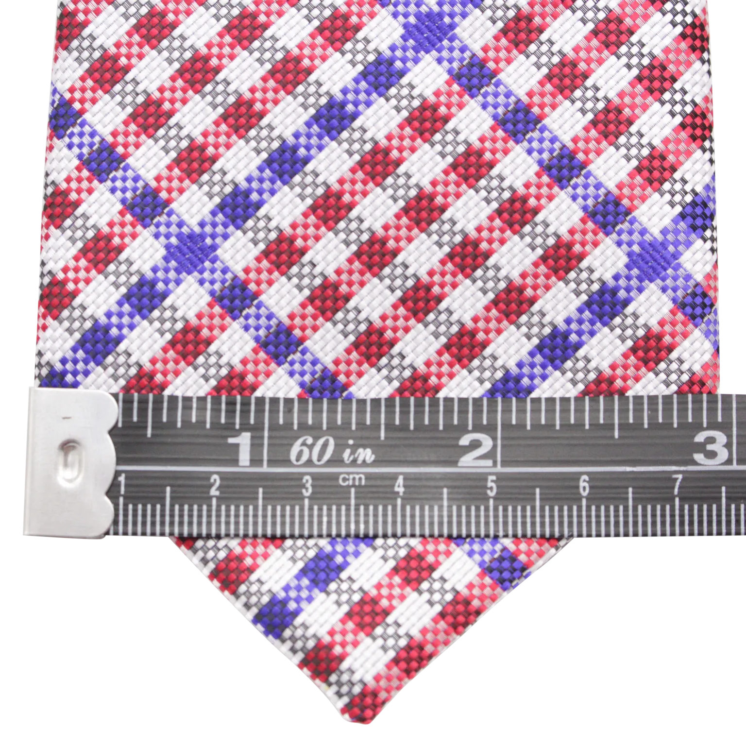 Patriot - Red, White, and Blue Gingham Patterned Necktie