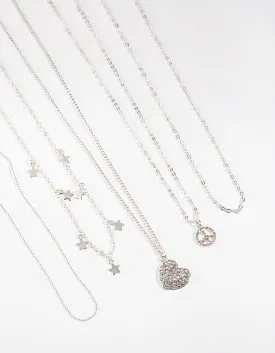 Peace & Love Necklace 5-Pack