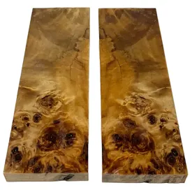 Poplar Burl- NATURAL- Stabilized & Dyed Wood by Raffir