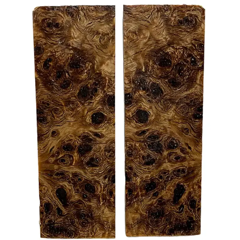 Poplar Burl- NATURAL- Stabilized & Dyed Wood by Raffir