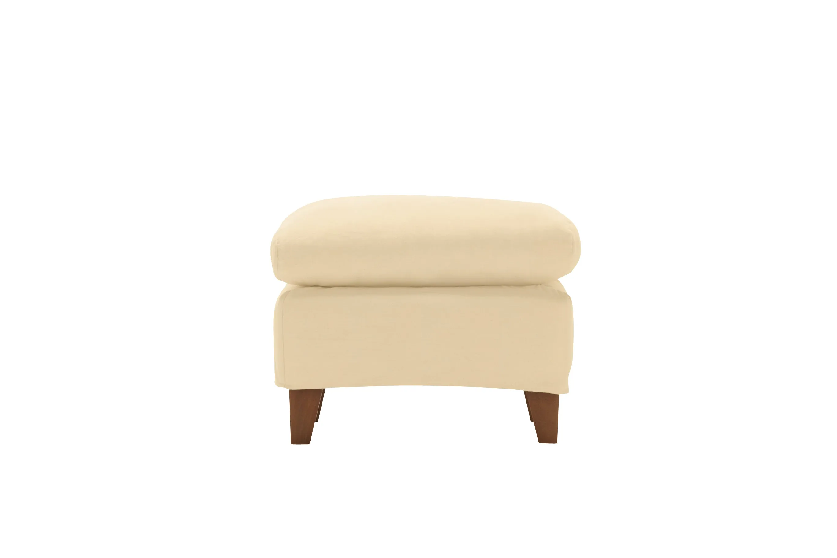 Positano | Footstool Extra Loose Cover | Miami Ivory