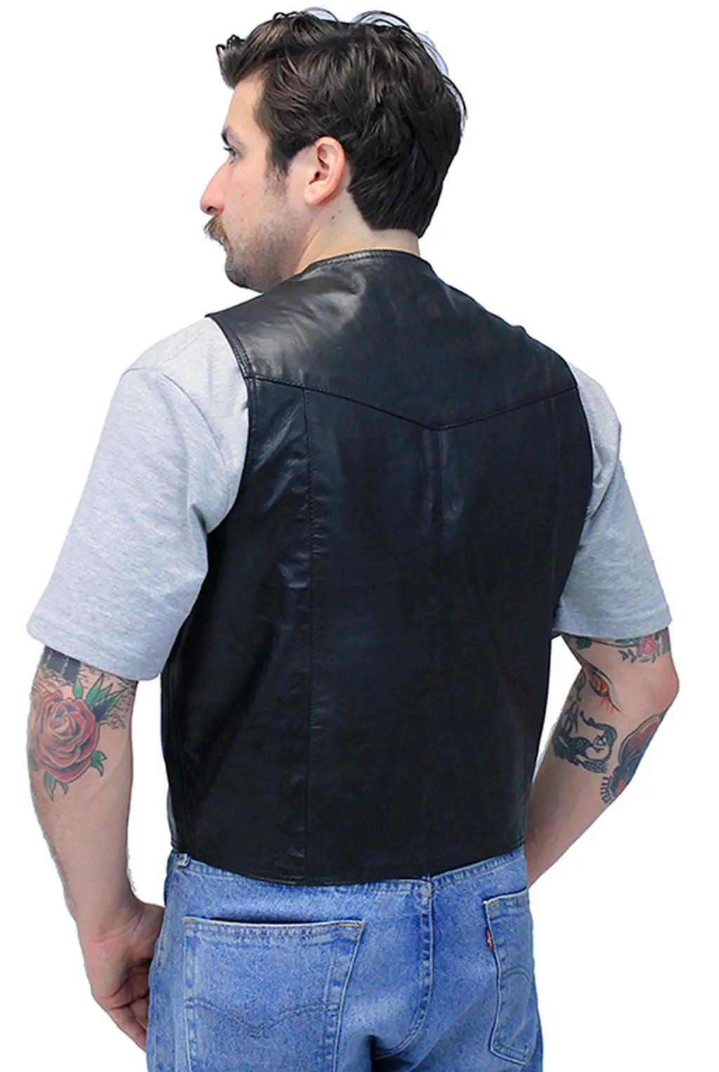 Premium Lambskin Leather Business Vest #VM418K