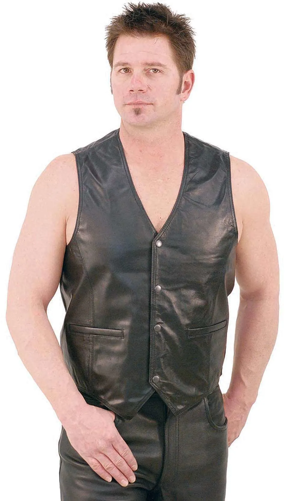 Premium Lambskin Leather Business Vest #VM418K