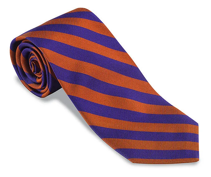 Purple/Orange Bar Stripes Necktie - F1752