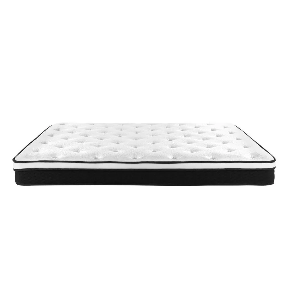 Queen Package | Wanda LED Storage Bed Grey & Bonita Euro Top Mattress (Medium Firm)