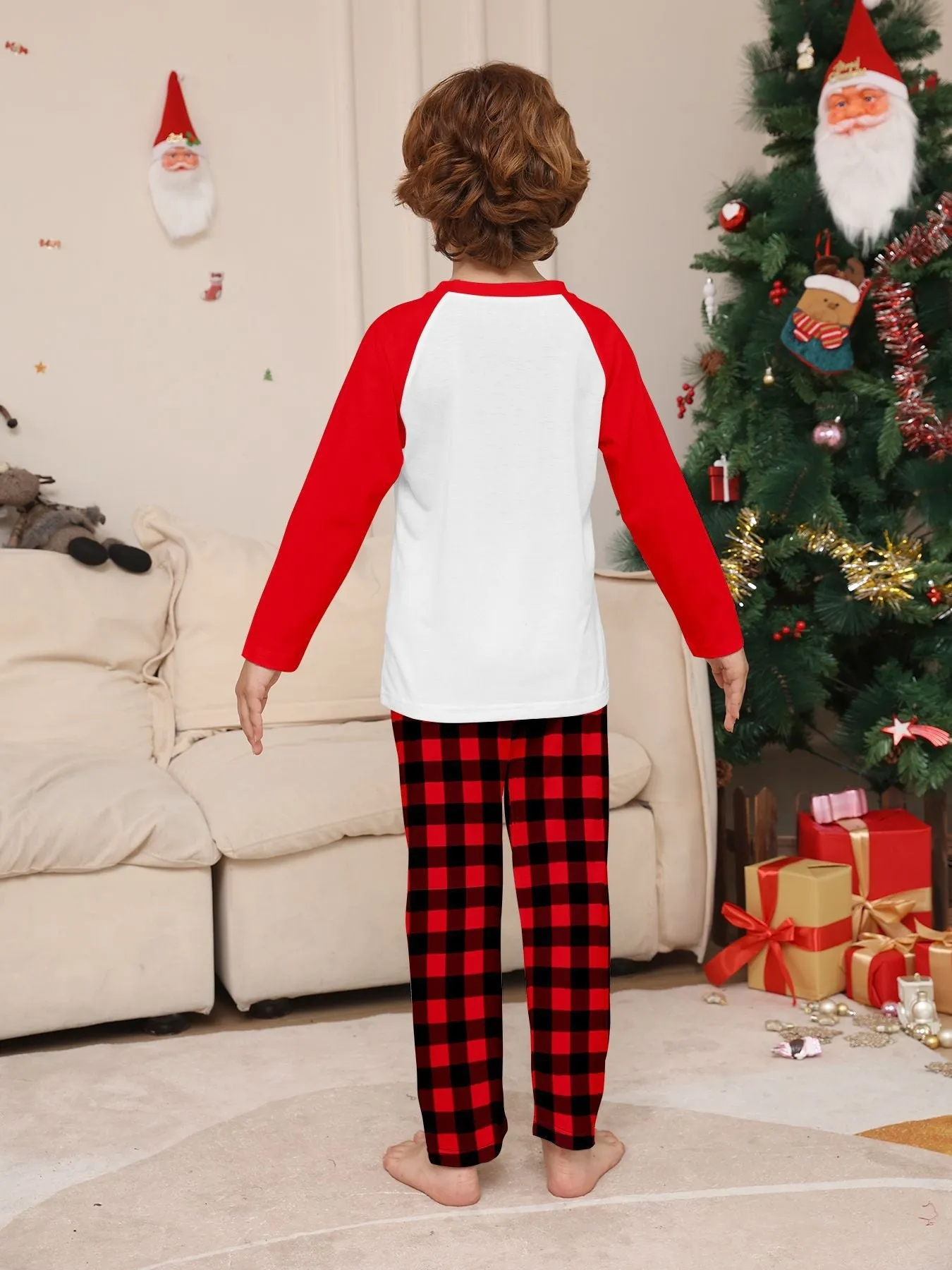 Red Car Printed Family Matching Christmas Pajamas Sets