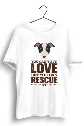 Rescue love White Tshirt