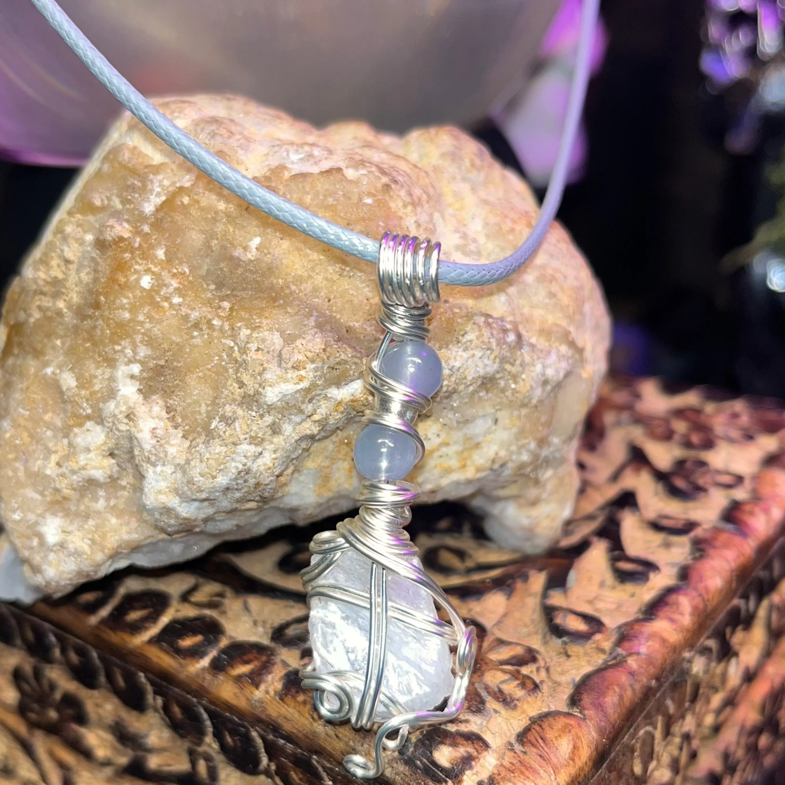 Selenite Crystal Necklaces