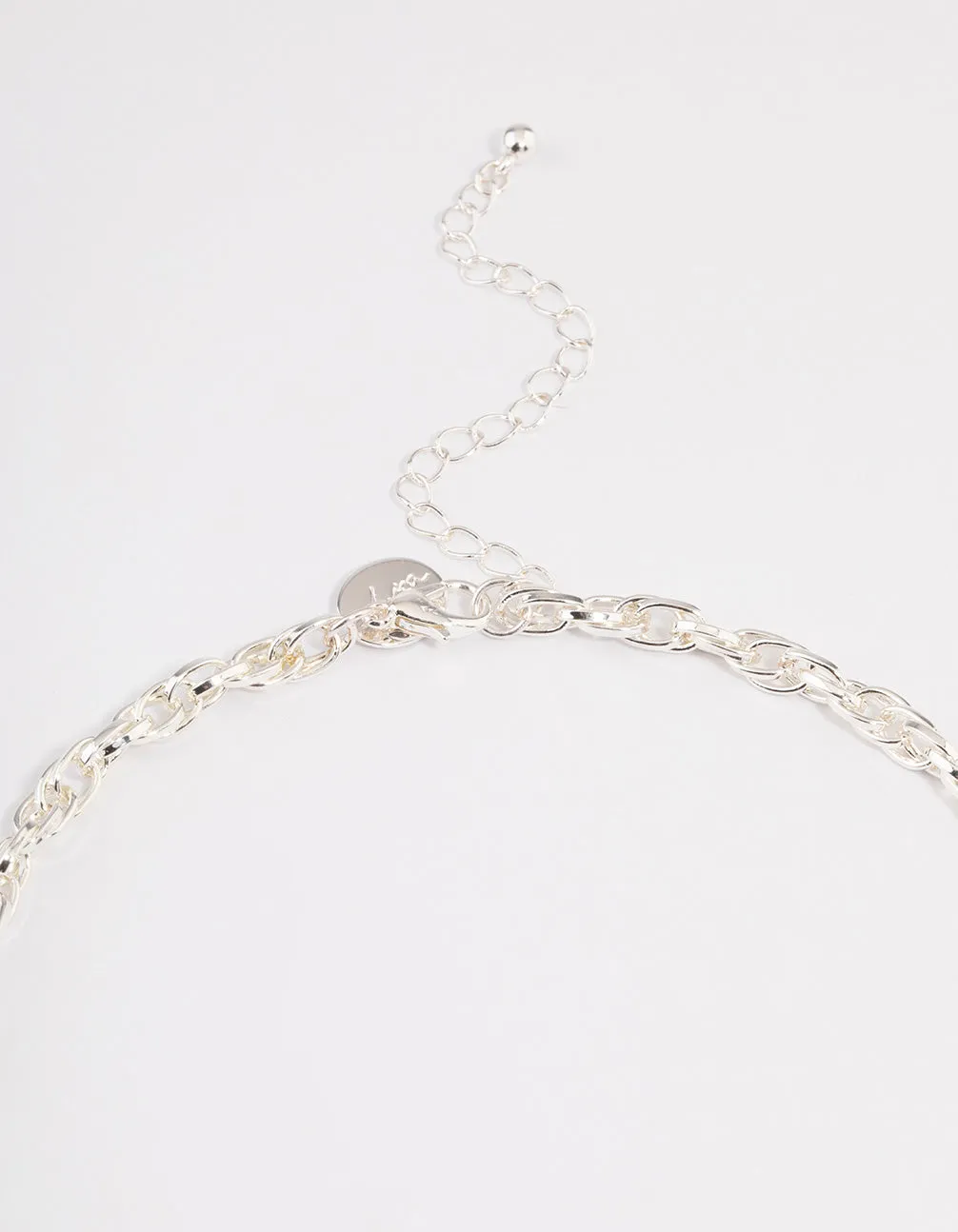 Silver Intertwined Chain Necklace