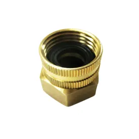 Sun Joe SPX-BSC Universal Dual Swivel Brass Double Female Connector | 3/4-Inch by 3/4-Inch for SPX Series and Others