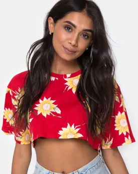 Super Cropped Tee in Sunny Days