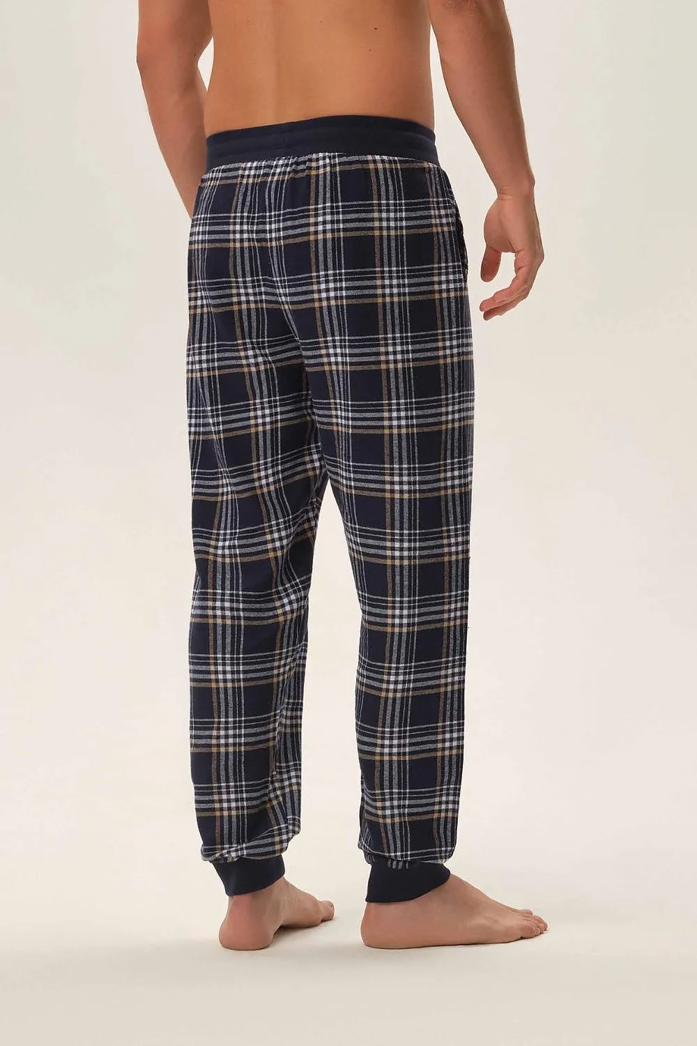 TEEK - Mens Pocketed Plaid Pajama Pants