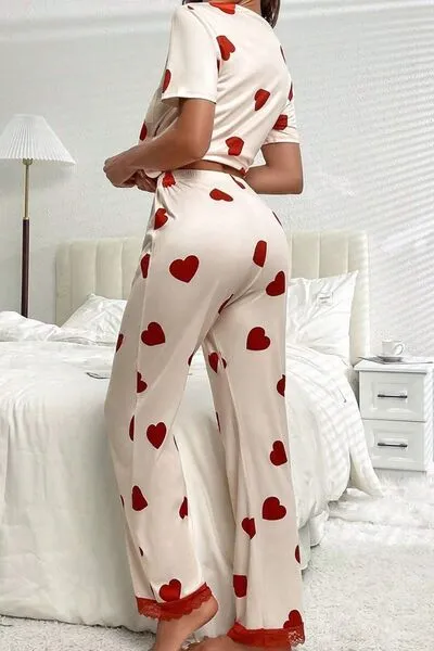 TEEK - White Pocketed Top and Drawstring Pants Lounge Set