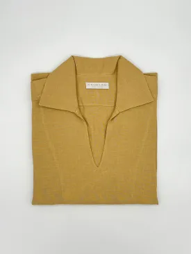 THE LINEN CAPRI SHIRT | GOLD