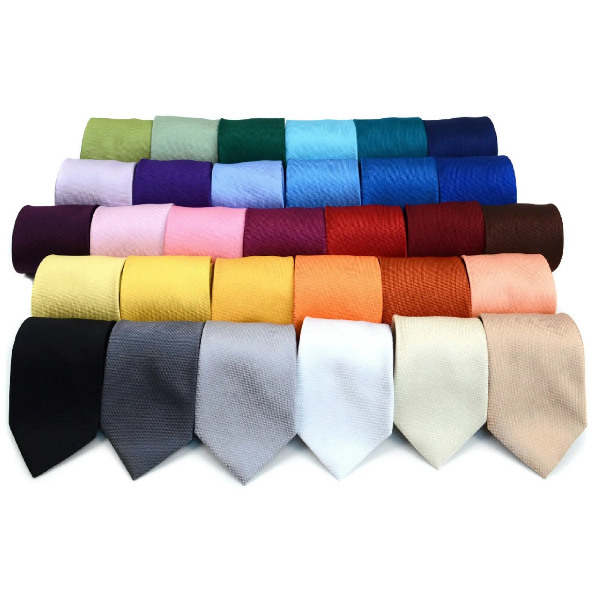 TheDapperTie Boy's Solid Color Microfiber Poly Woven 2.5 Inch Wide And 49 Inch Long Necktie