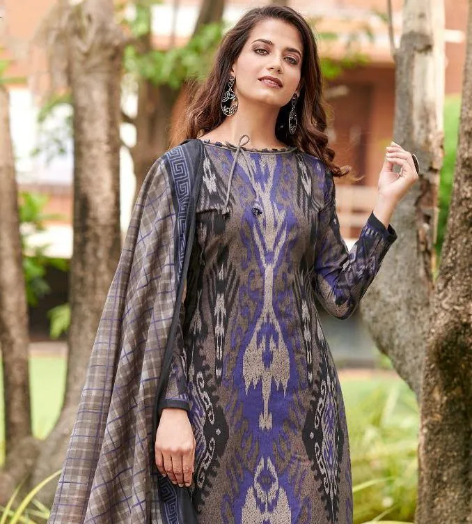 Women's Grey Pakistani suits Karachi Dress Material