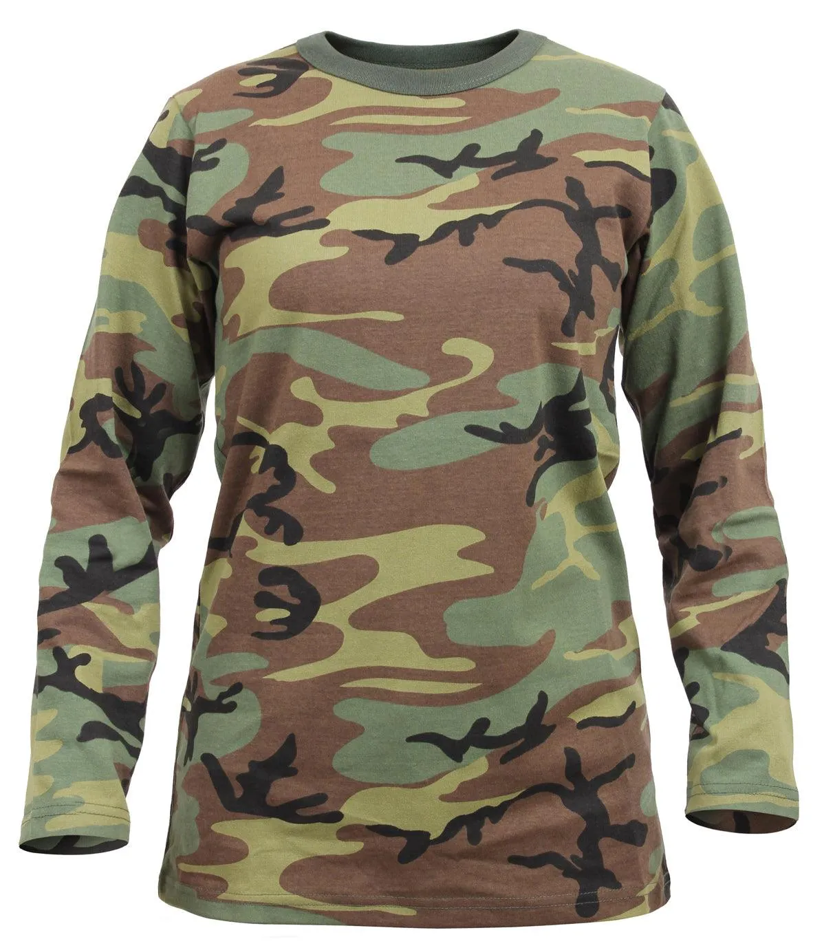 Womens Long Sleeve Camo T-Shirt