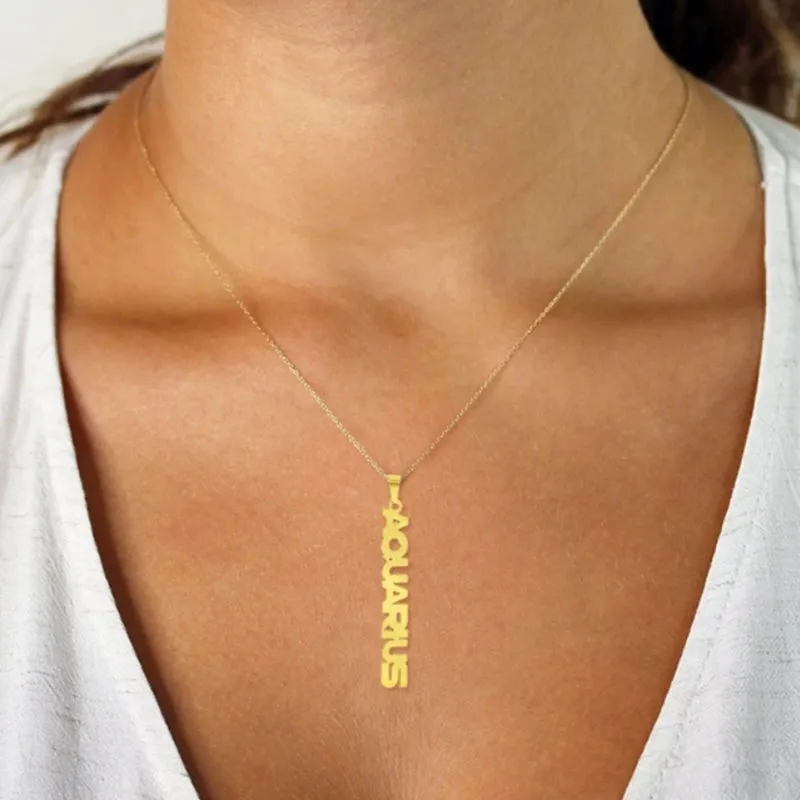 Zodiac Name Necklace - Gemini