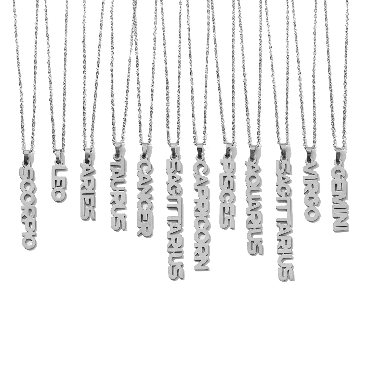 Zodiac Name Necklace - Gemini